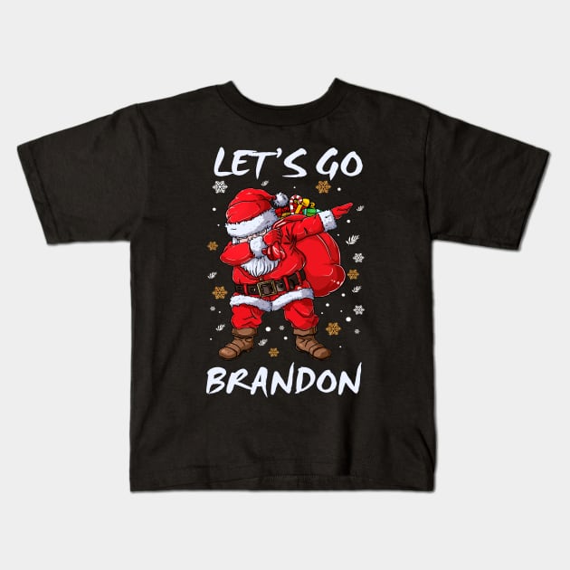 Lets Go Brandon Christmas Kids T-Shirt by binnacleenta